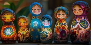 matryoshka boneka bertumpuk rusia