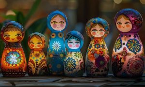 matryoshka boneka bertumpuk rusia